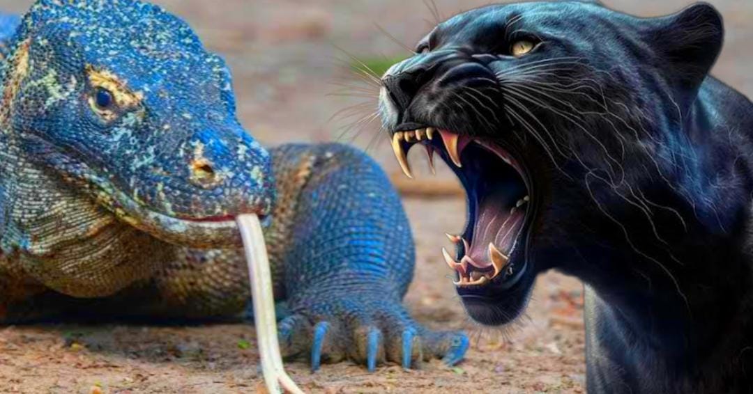 Black panther vs komodo dragon